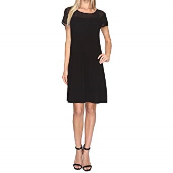 NWOT Vince Camuto Black Flare Dress - Picture 2 of 4